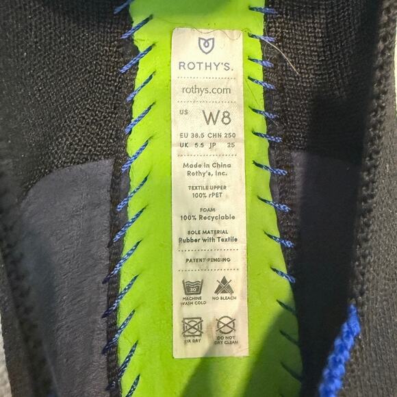 Rothy's 8 rounded toe slip on flats knit ballet shoes 2985 - Picture 3 of 8